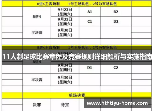 11人制足球比赛章程及竞赛规则详细解析与实施指南